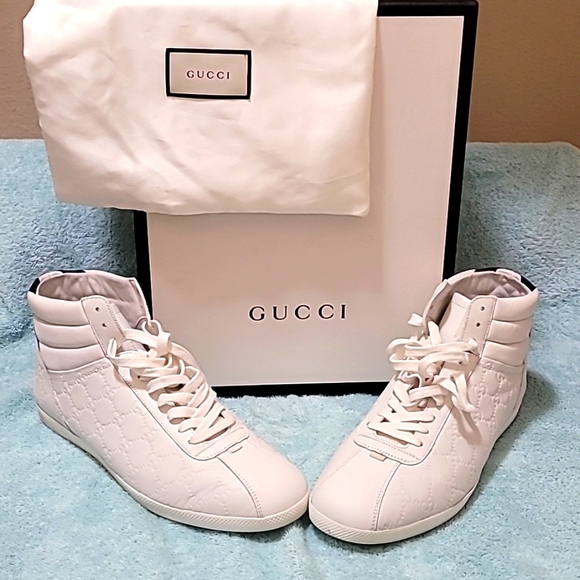 GUCCI HIGHTOP ATHLETIC SHOES SIZE 11.5 - Picture 1 of 4